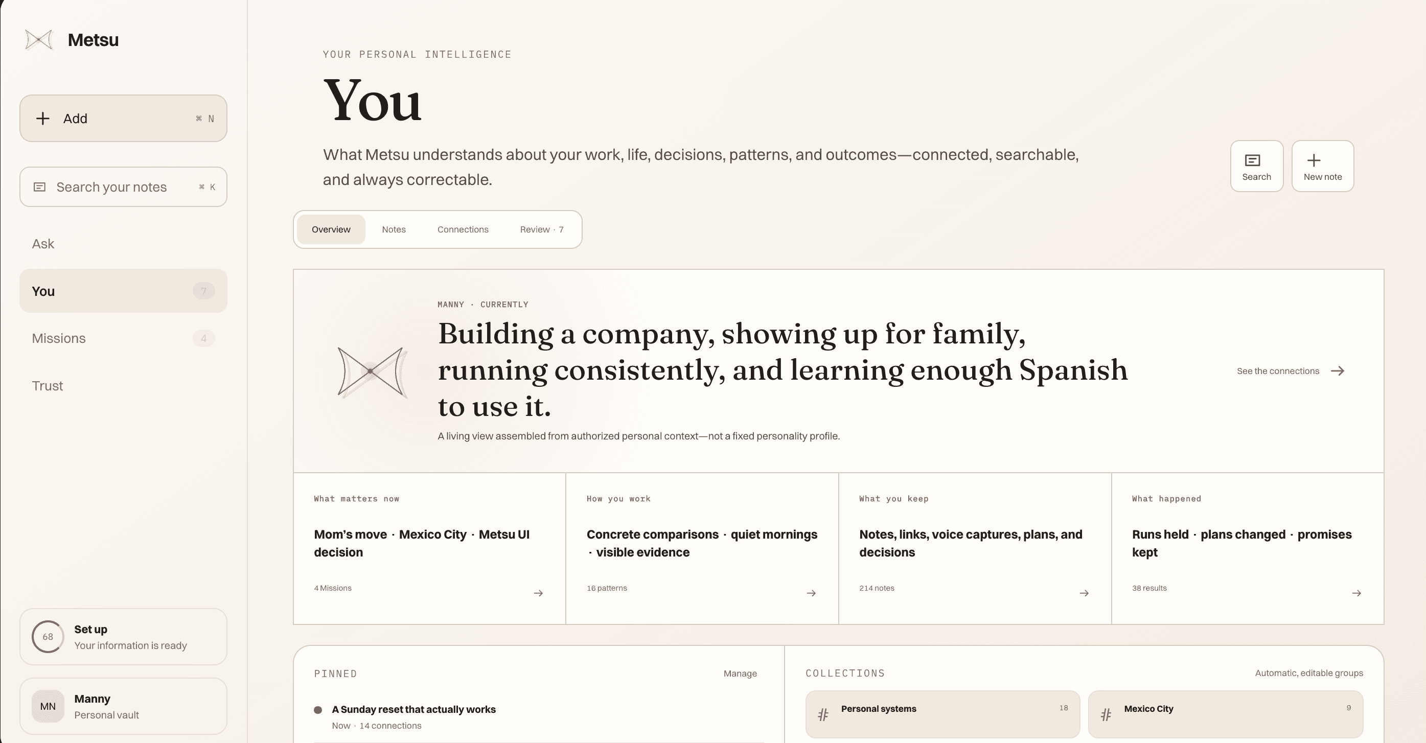YOUR UPDATES view in the Metsu Stillwater interface